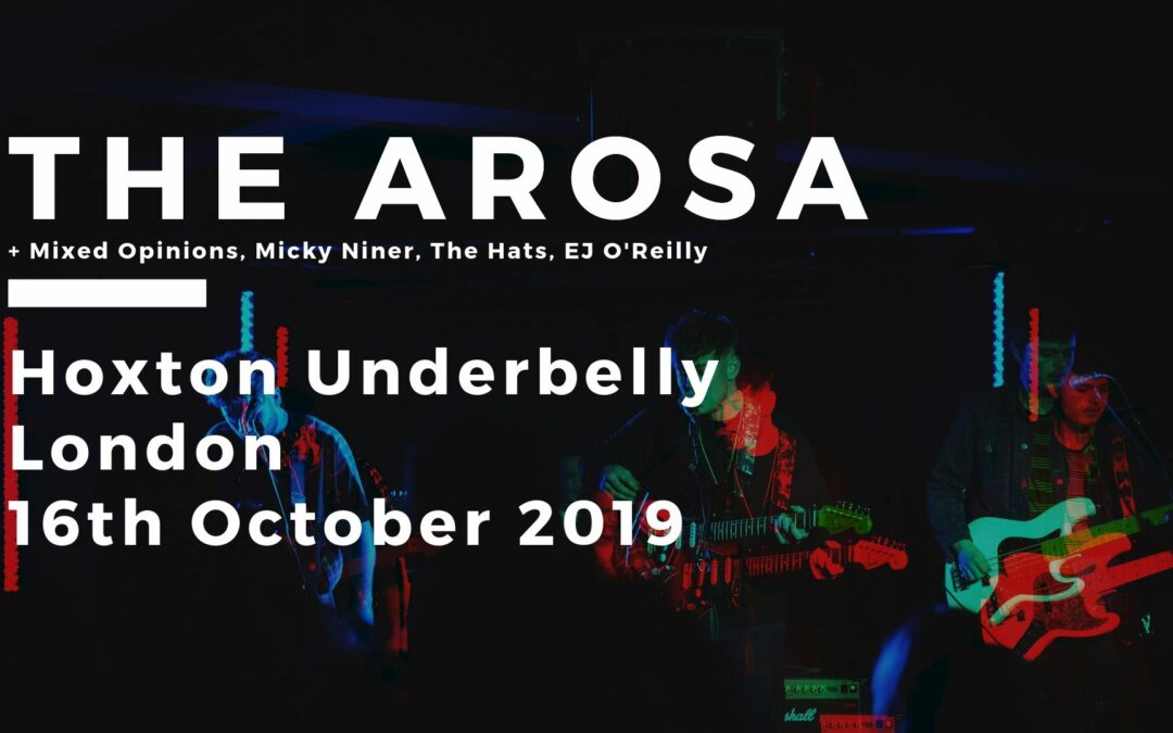 The Arosa // Mixed Opinions // Micky Niner // The Hats // EJ O’Reilly